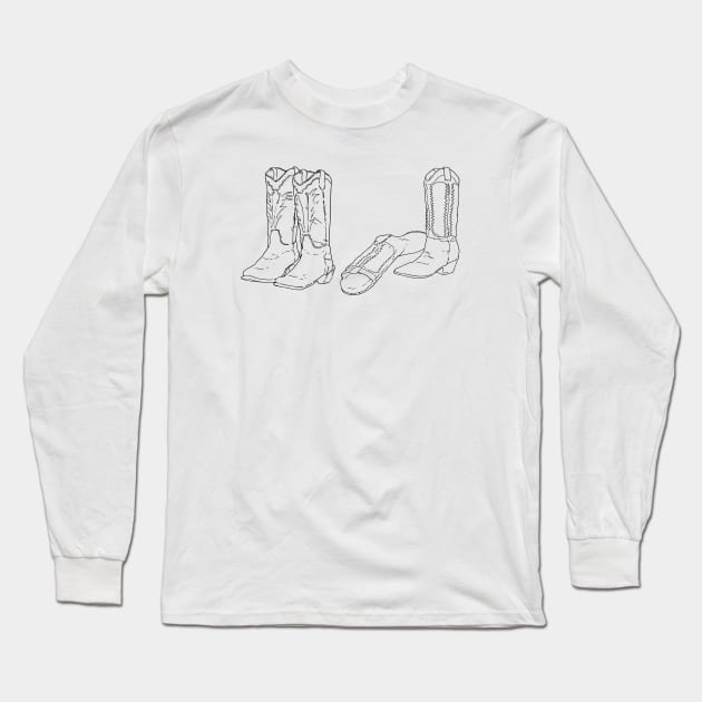 Boots Long Sleeve T-Shirt by Anna Dietzel